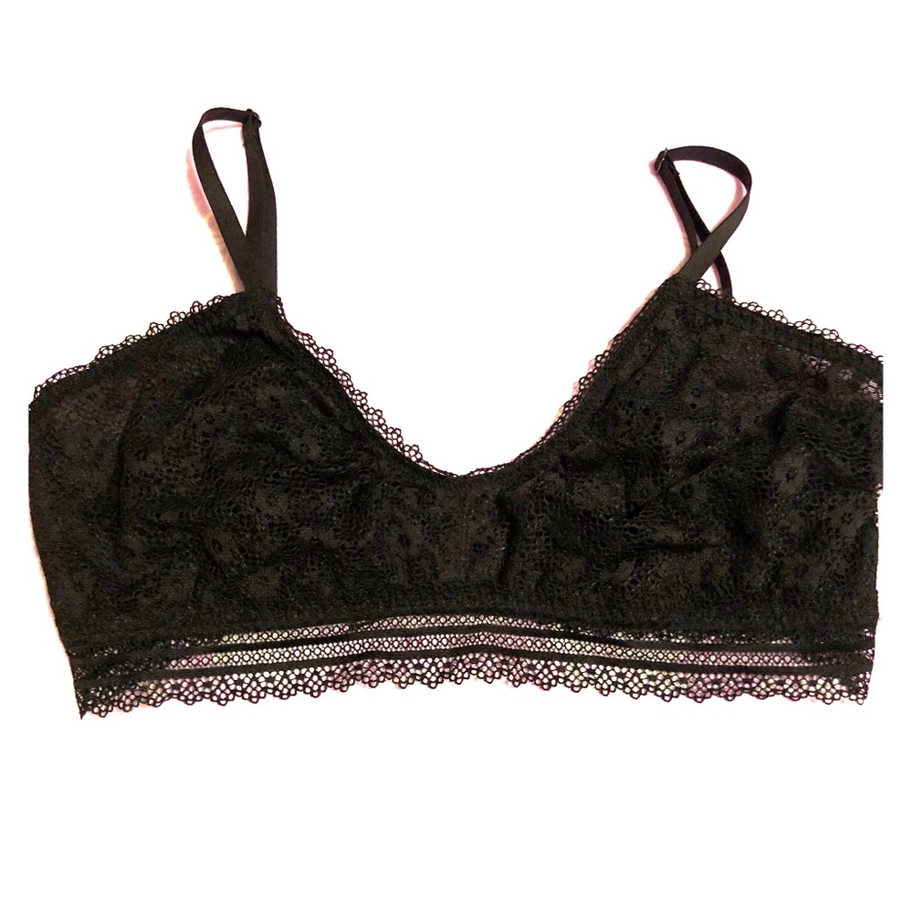 NEW Victoria’s Secret black lace bralette XL